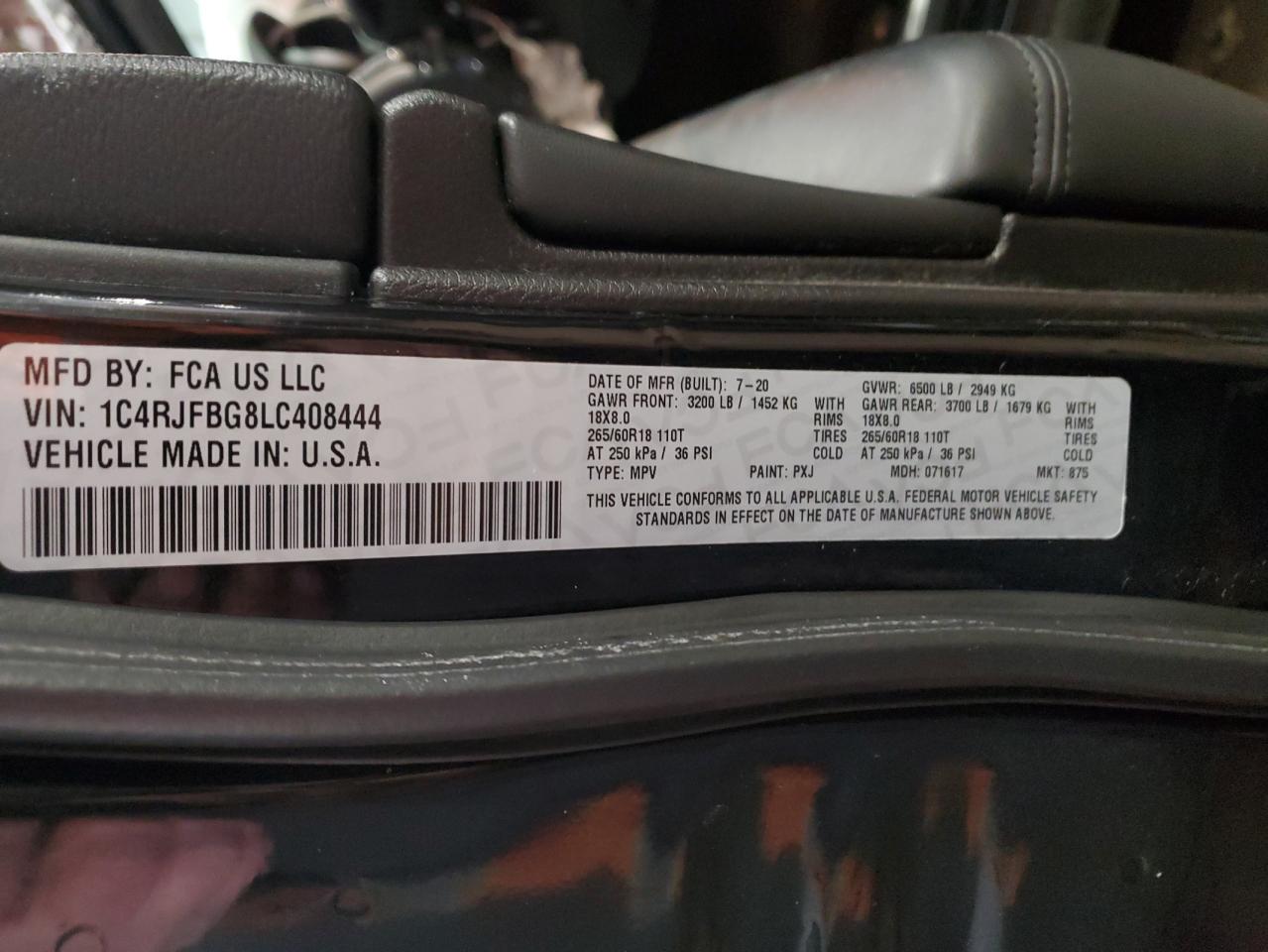 2020 Jeep Grand Cherokee - Image 13