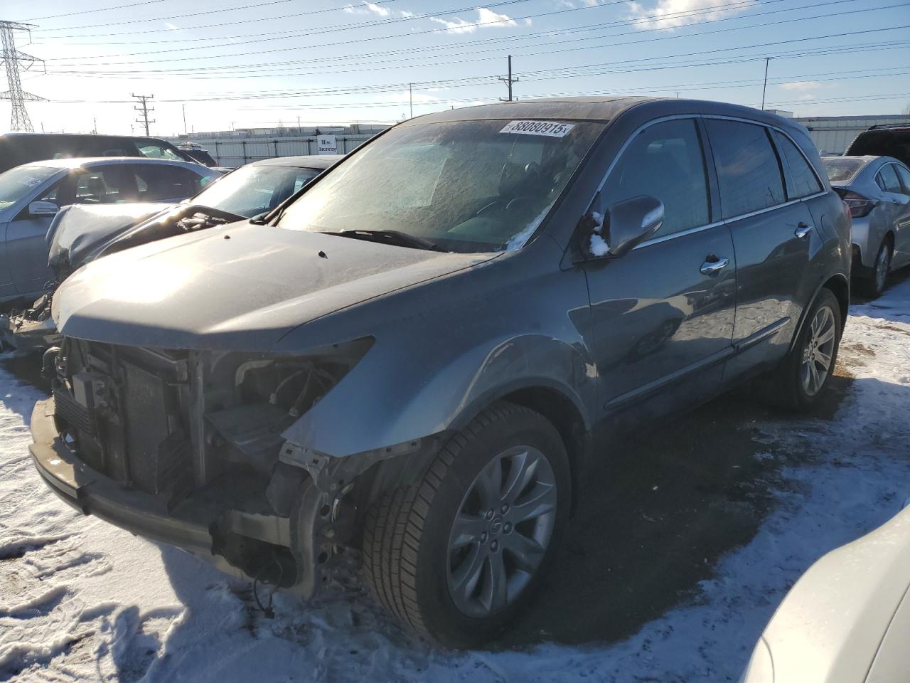2012 Acura Mdx Advance en Venta en Elgin, IL - Front End