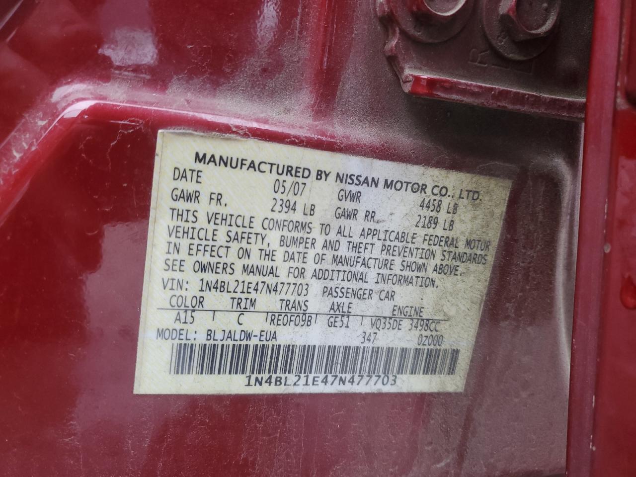 2007 Nissan Altima - Image 12