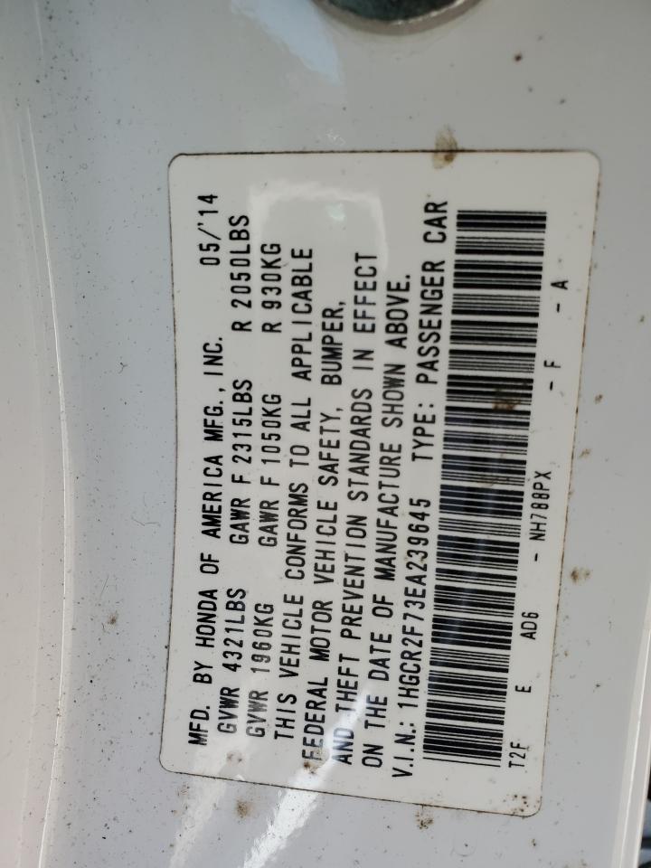 VIN 1HGCR2F73EA239645 2014 HONDA ACCORD no.12