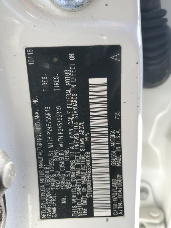 5TDDKRFH4GS348288 2016 TOYOTA HIGHLANDER - Image 13