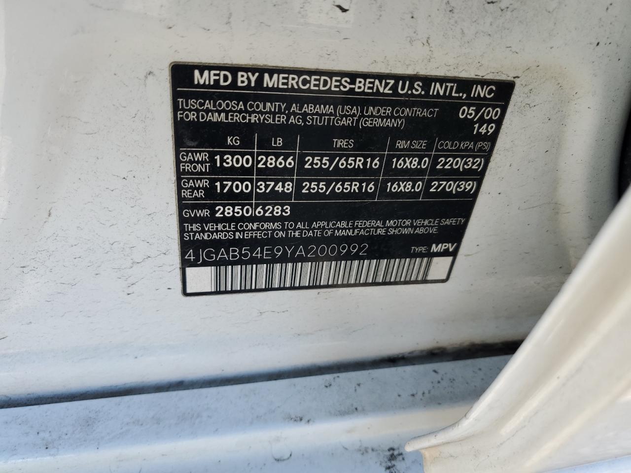 2000 Mercedes-Benz M-klasse - Image 14