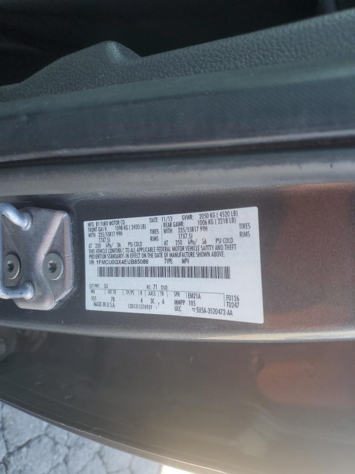 VIN 1FMCU0GX4EUB85086 2014 FORD ESCAPE no.13