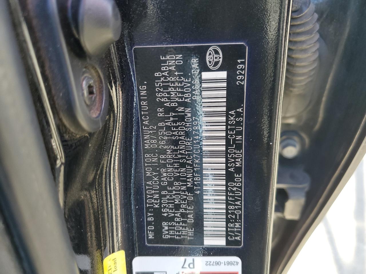 2012 Toyota Camry - Image 12