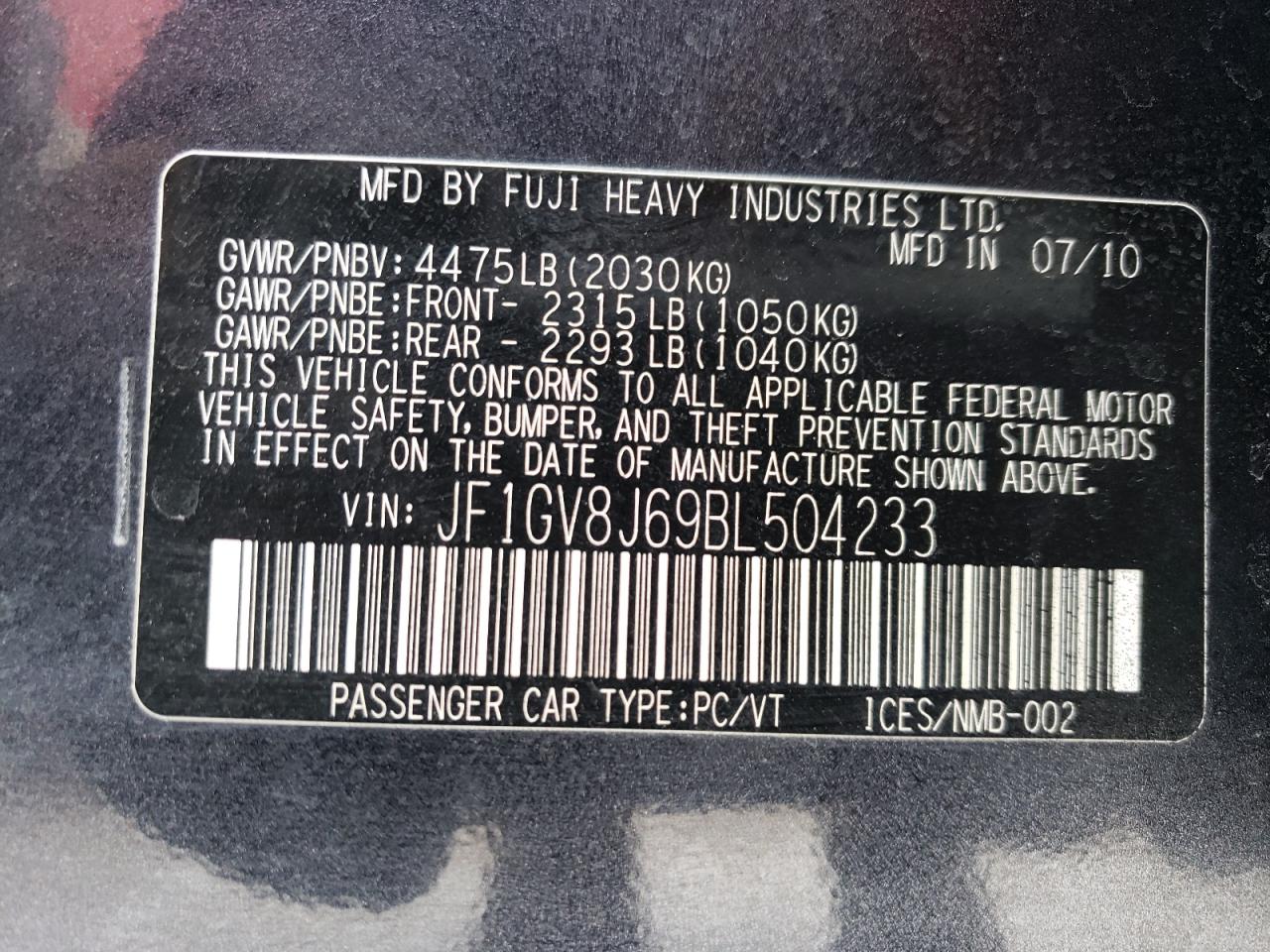 2011 Subaru WRX - Image 13