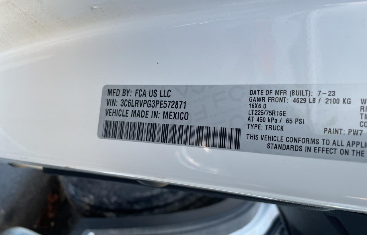 VIN 3C6LRVPG3PE572871 2023 RAM All Models no.10