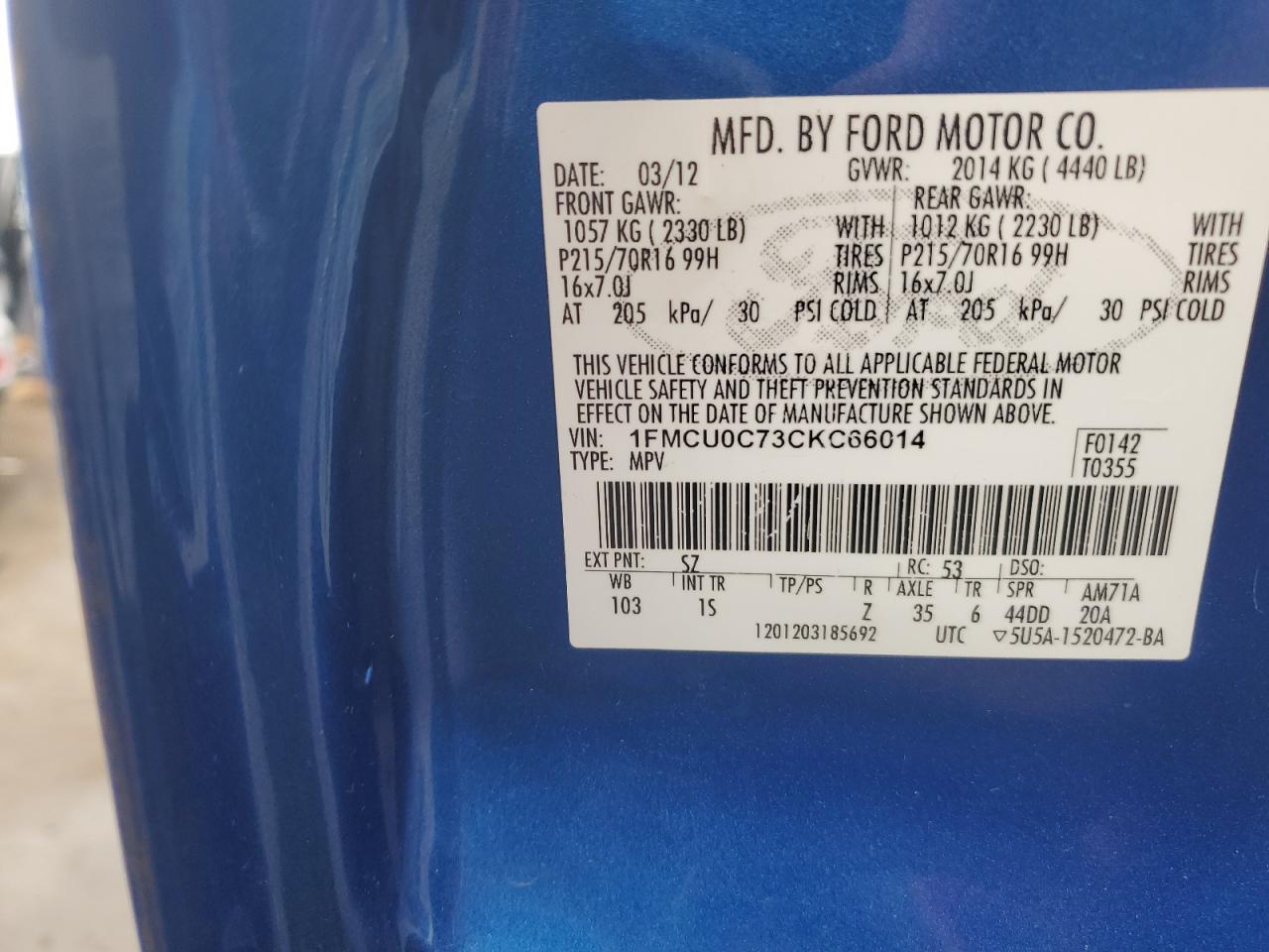 2012 Ford Escape - Image 13