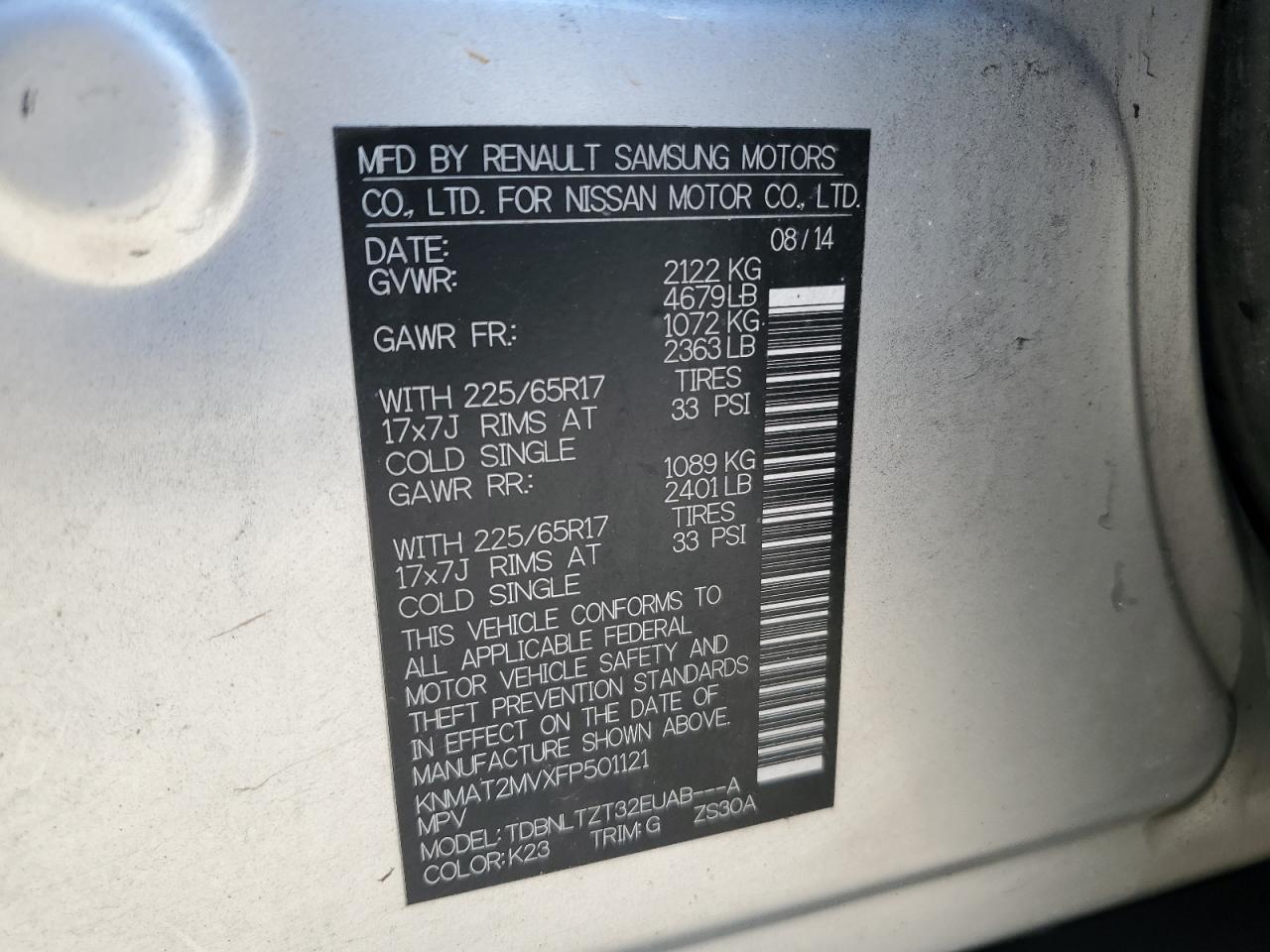 2015 Nissan Rogue - Image 13