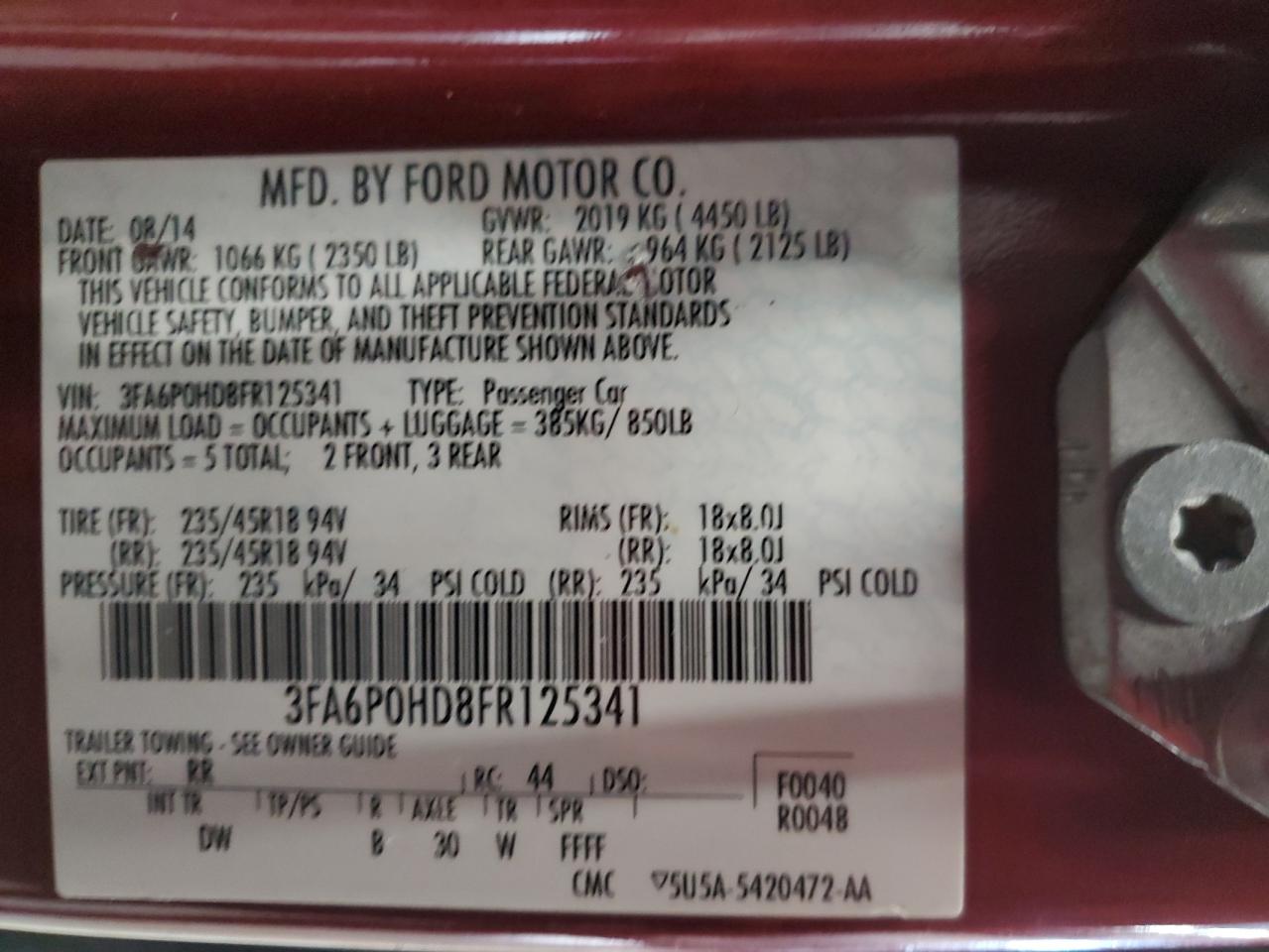 2015 Ford Fusion - Image 12