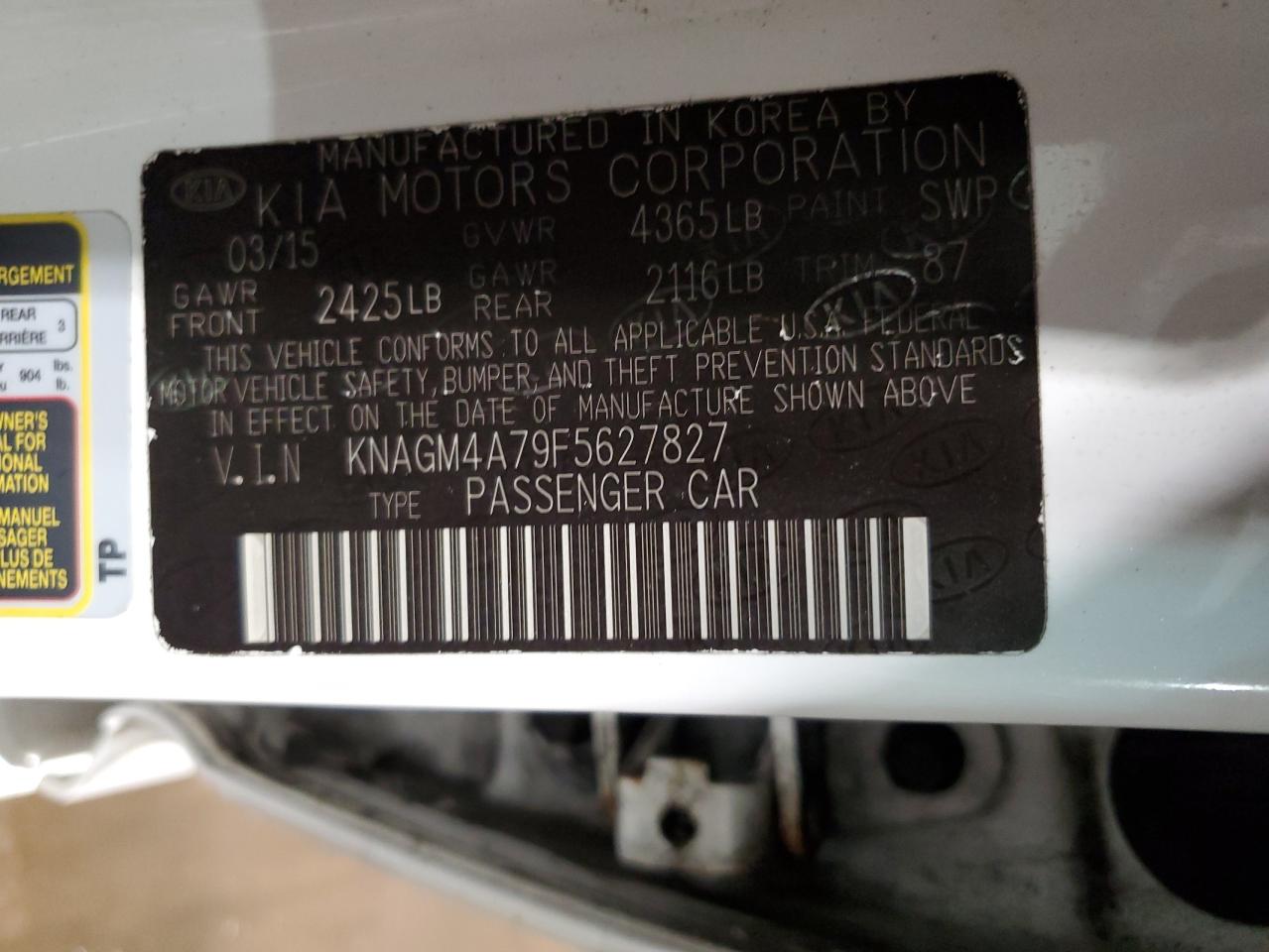 2015 Kia Optima - Image 14