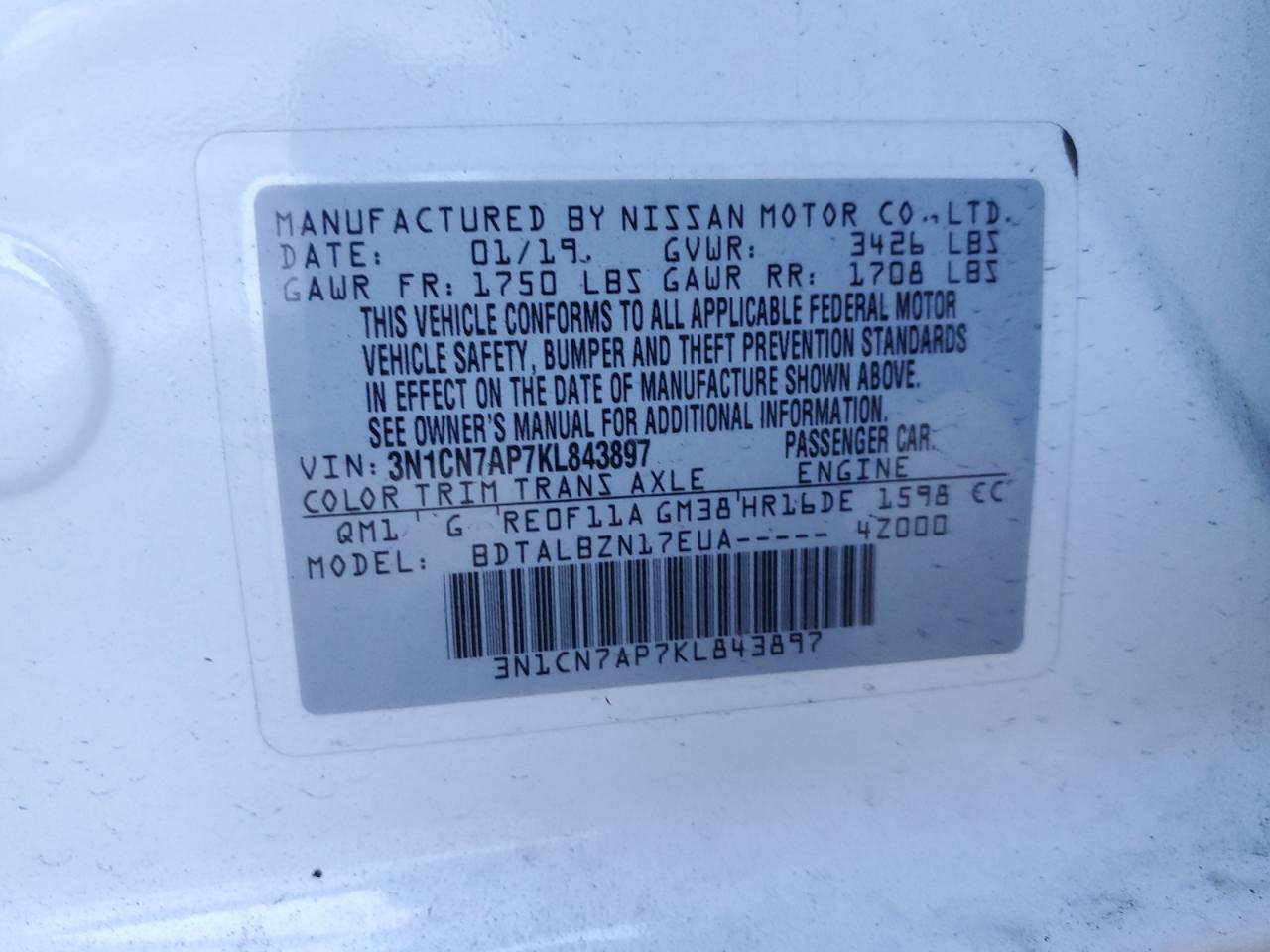 2019 Nissan Versa - Image 12