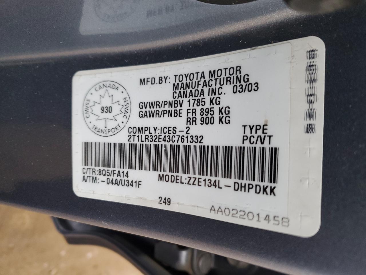 2003 Toyota Corolla - Image 12
