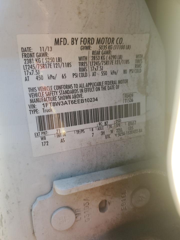 VIN 1FT8W3AT6EEB10234 2014 FORD F350 no.12