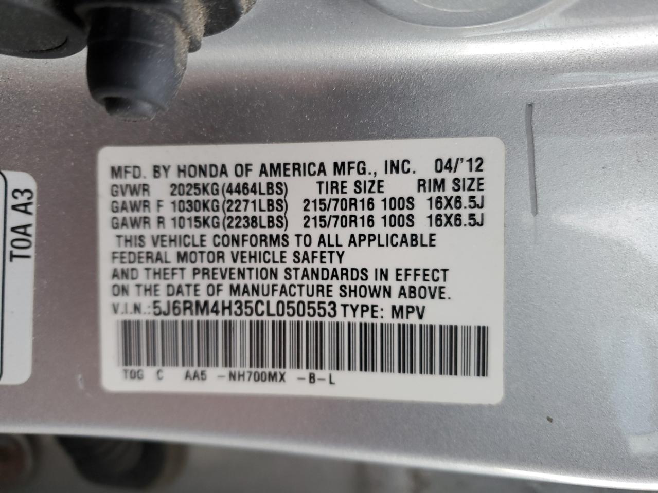 2012 Honda CR-V - Image 13