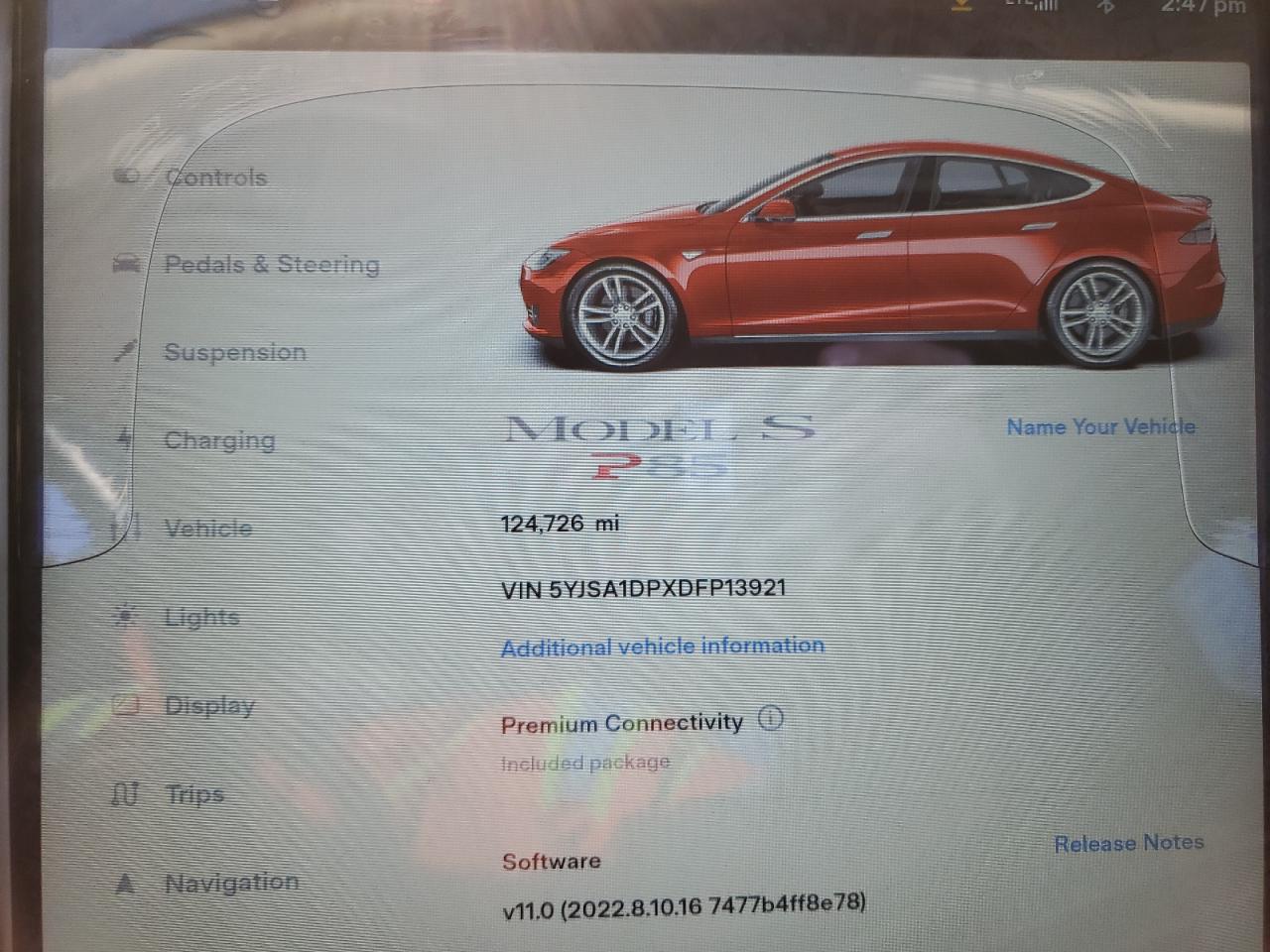 VIN 5YJSA1DPXDFP13921 2013 TESLA MODEL S no.9