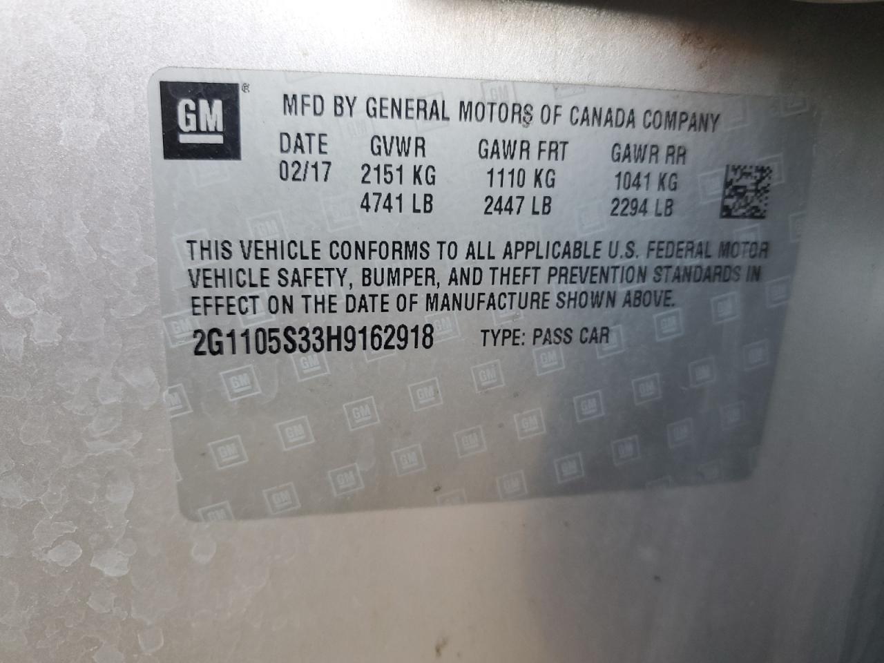 2017 Chevrolet Impala - Image 12