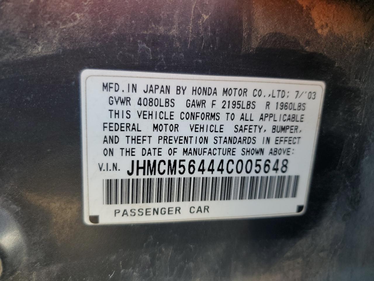 2004 Honda Accord - Image 12
