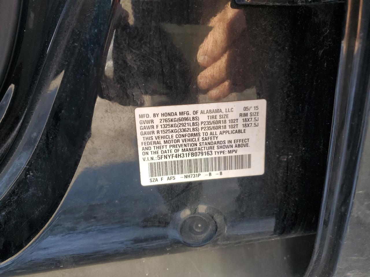 2015 Honda Pilot - Image 13