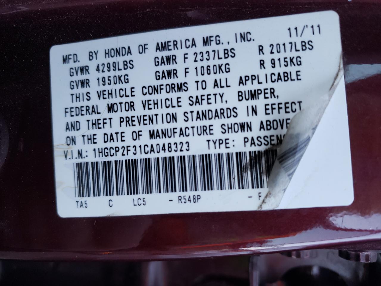 2012 Honda Accord - Image 12