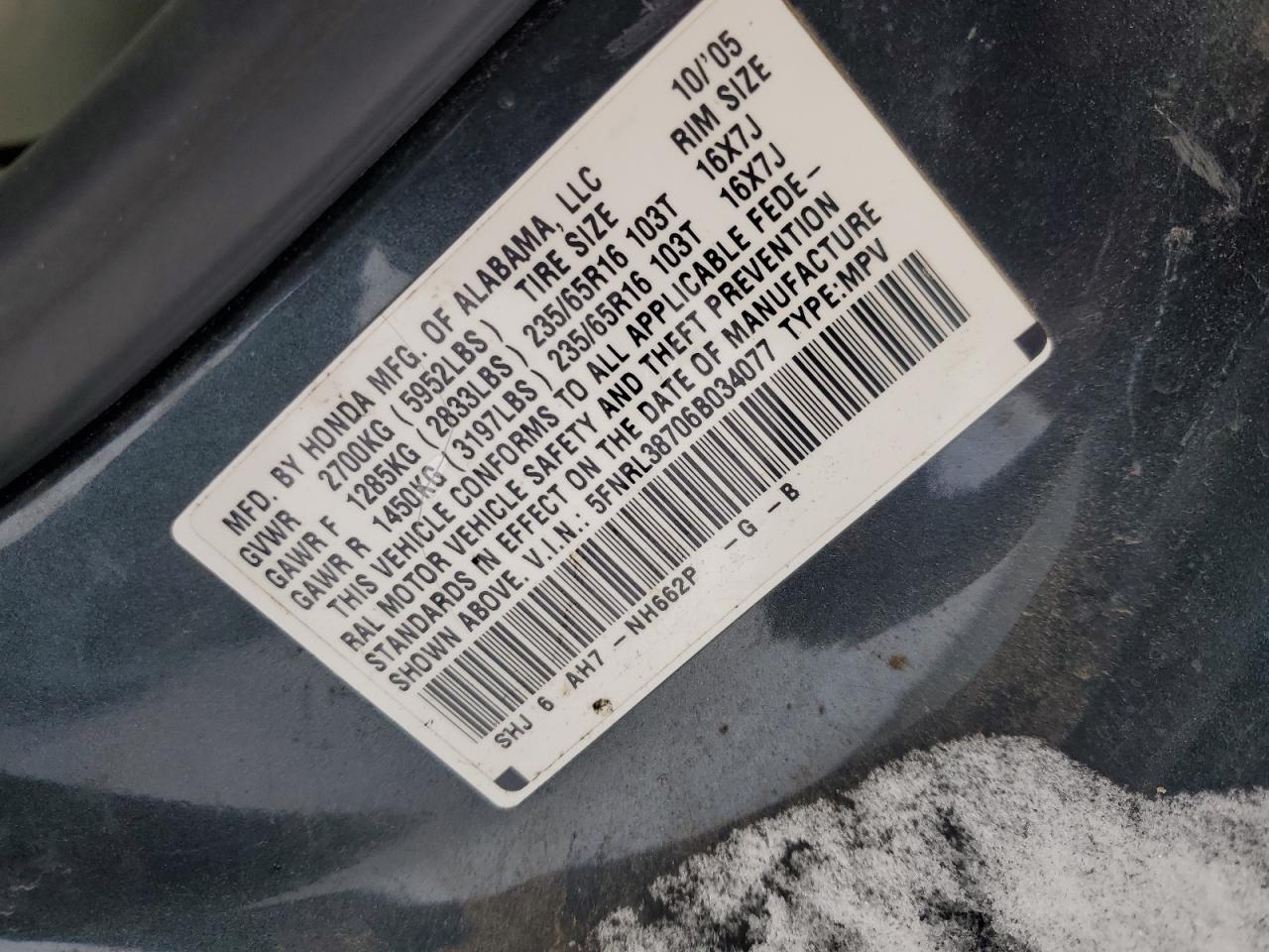 2006 Honda Odyssey - Image 14