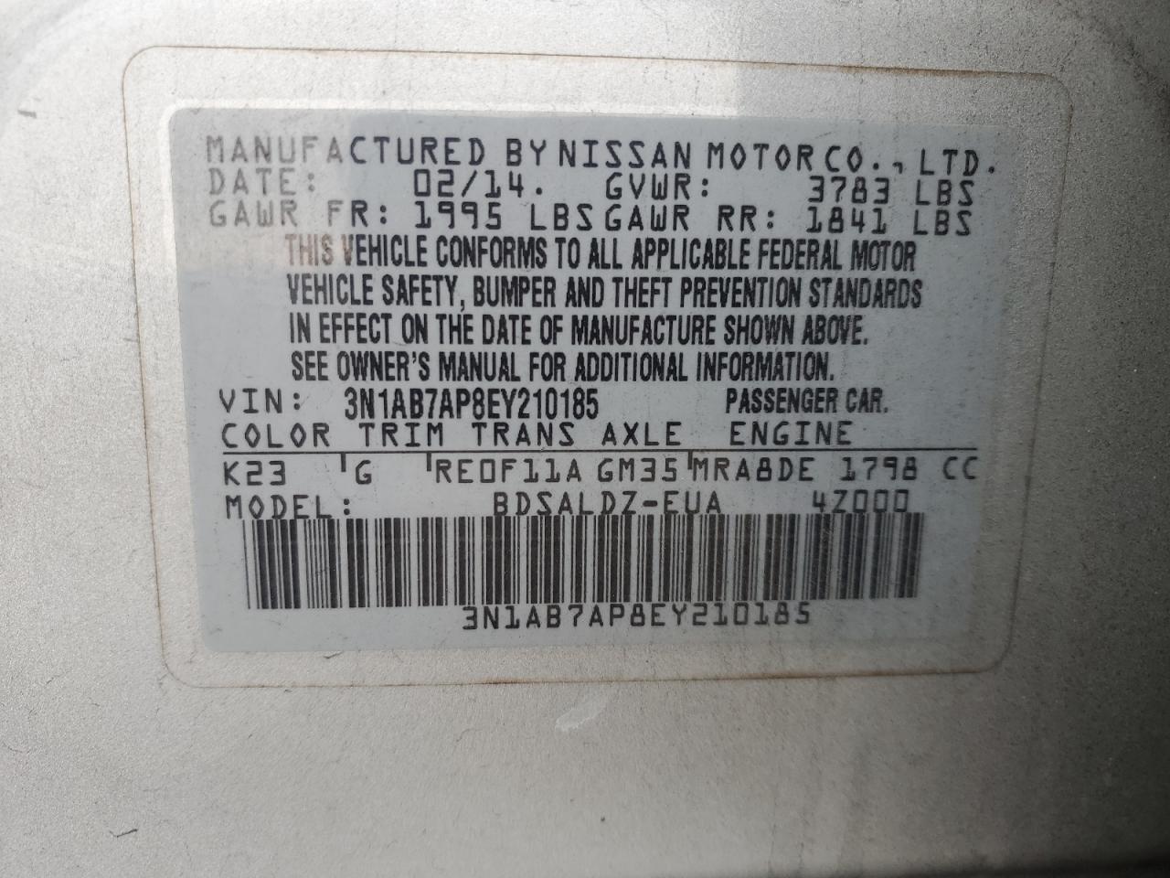 2014 Nissan Sentra - Image 14