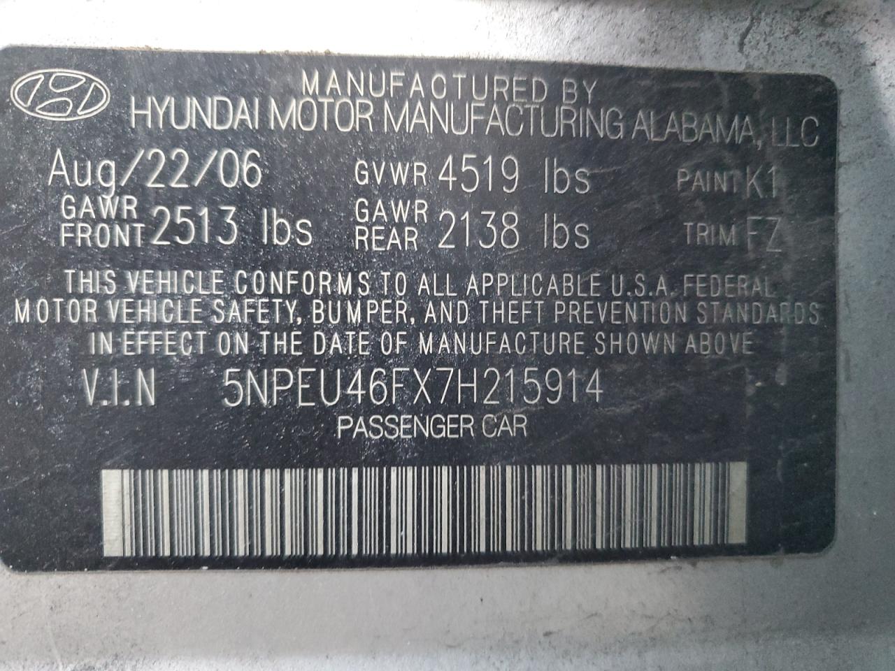 2007 Hyundai Sonata - Image 12