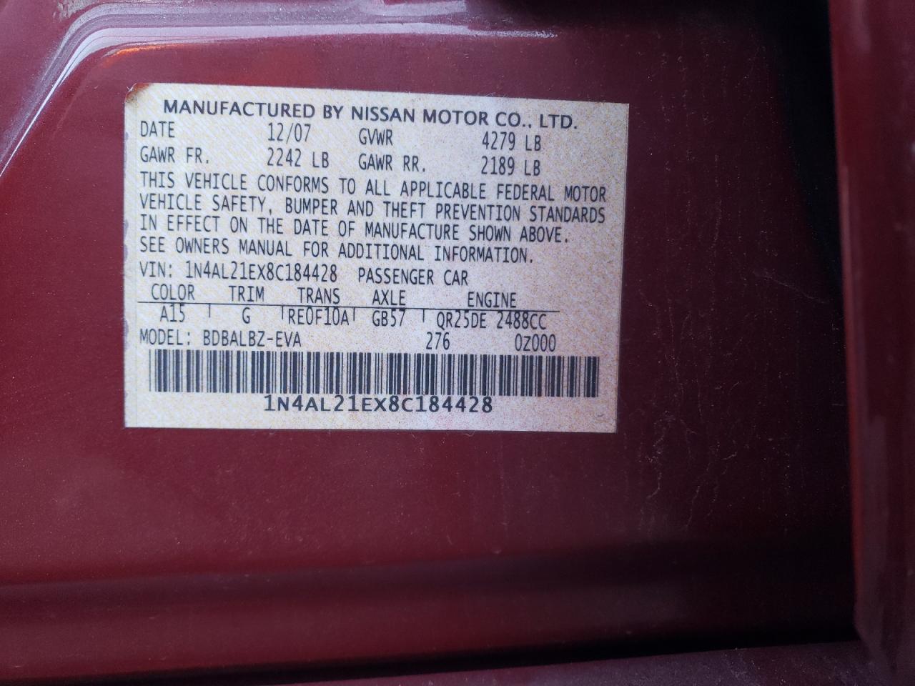 2008 Nissan Altima - Image 12