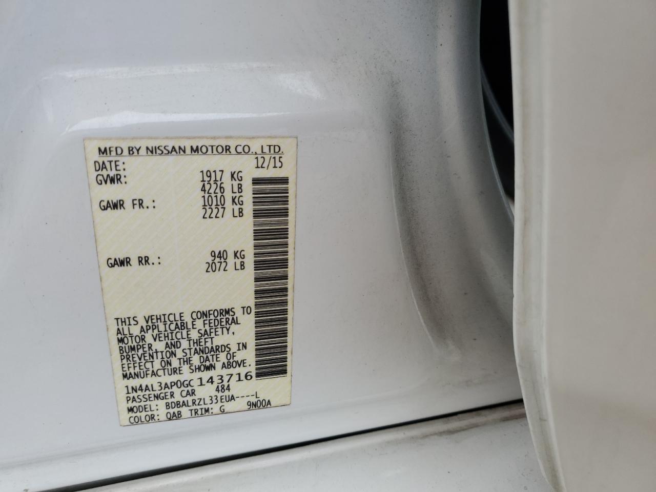 2016 Nissan Altima - Image 12