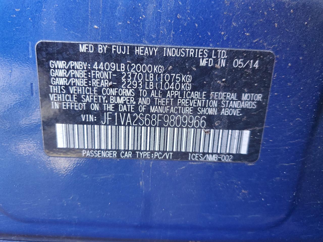 2015 Subaru WRX - Image 13