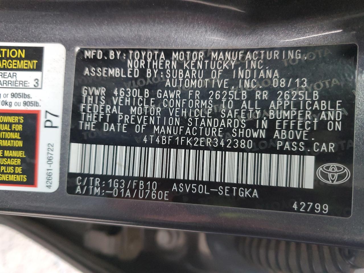 2014 Toyota Camry - Image 12
