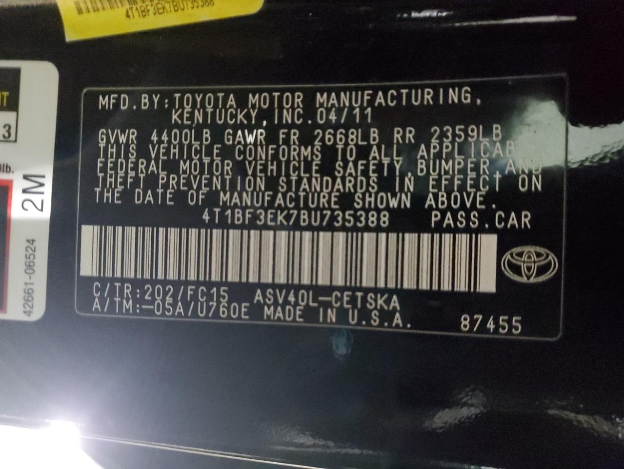 2011 Toyota Camry - Image 12