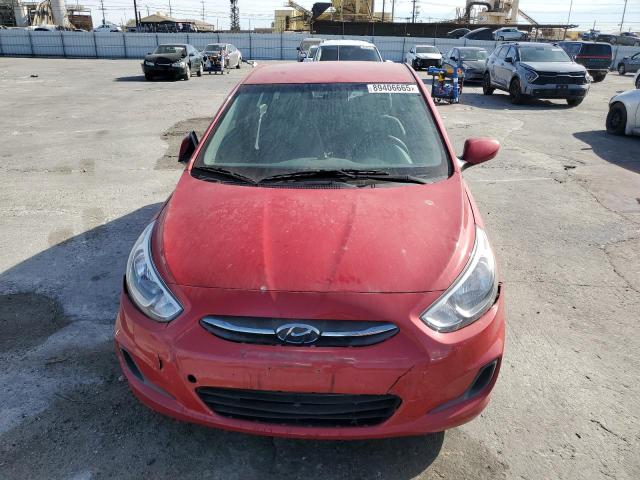  HYUNDAI ACCENT 2016 Czerwony
