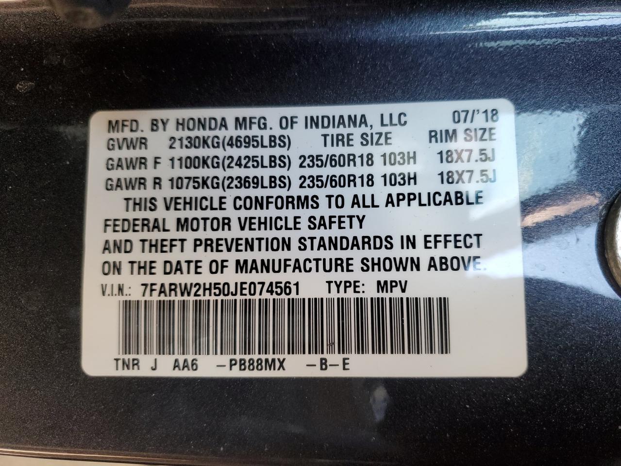 2018 Honda CR-V - Image 13