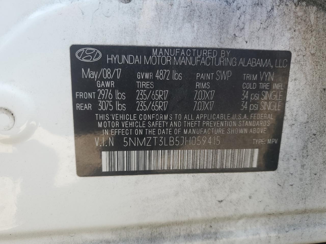 2018 Hyundai Santa Fe - Image 13