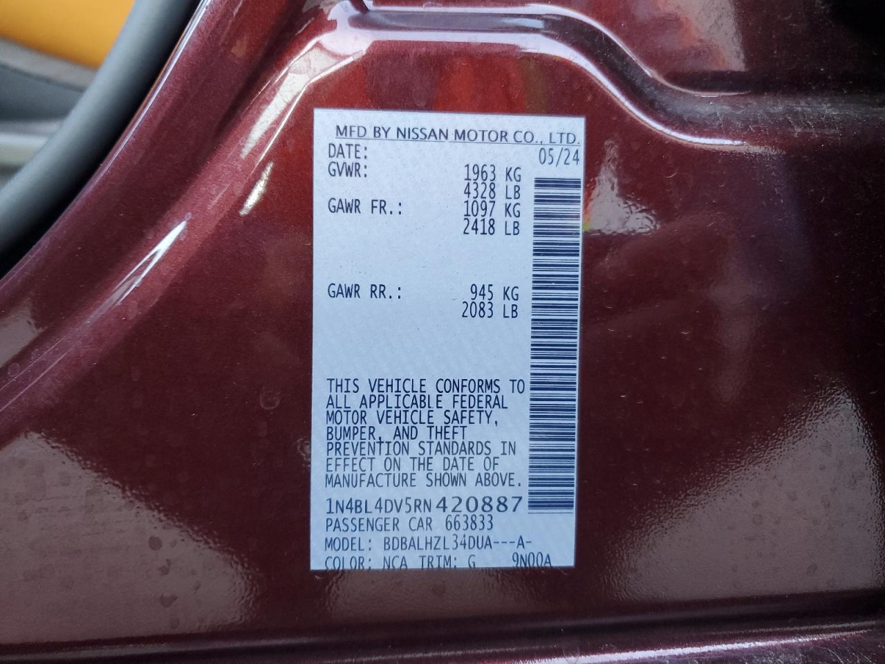 2024 Nissan Altima - Image 12