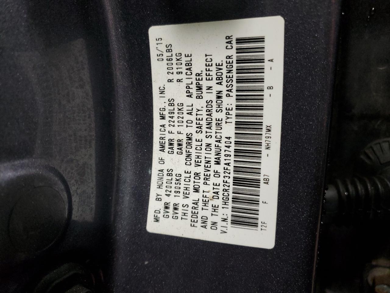 2015 Honda Accord - Image 12
