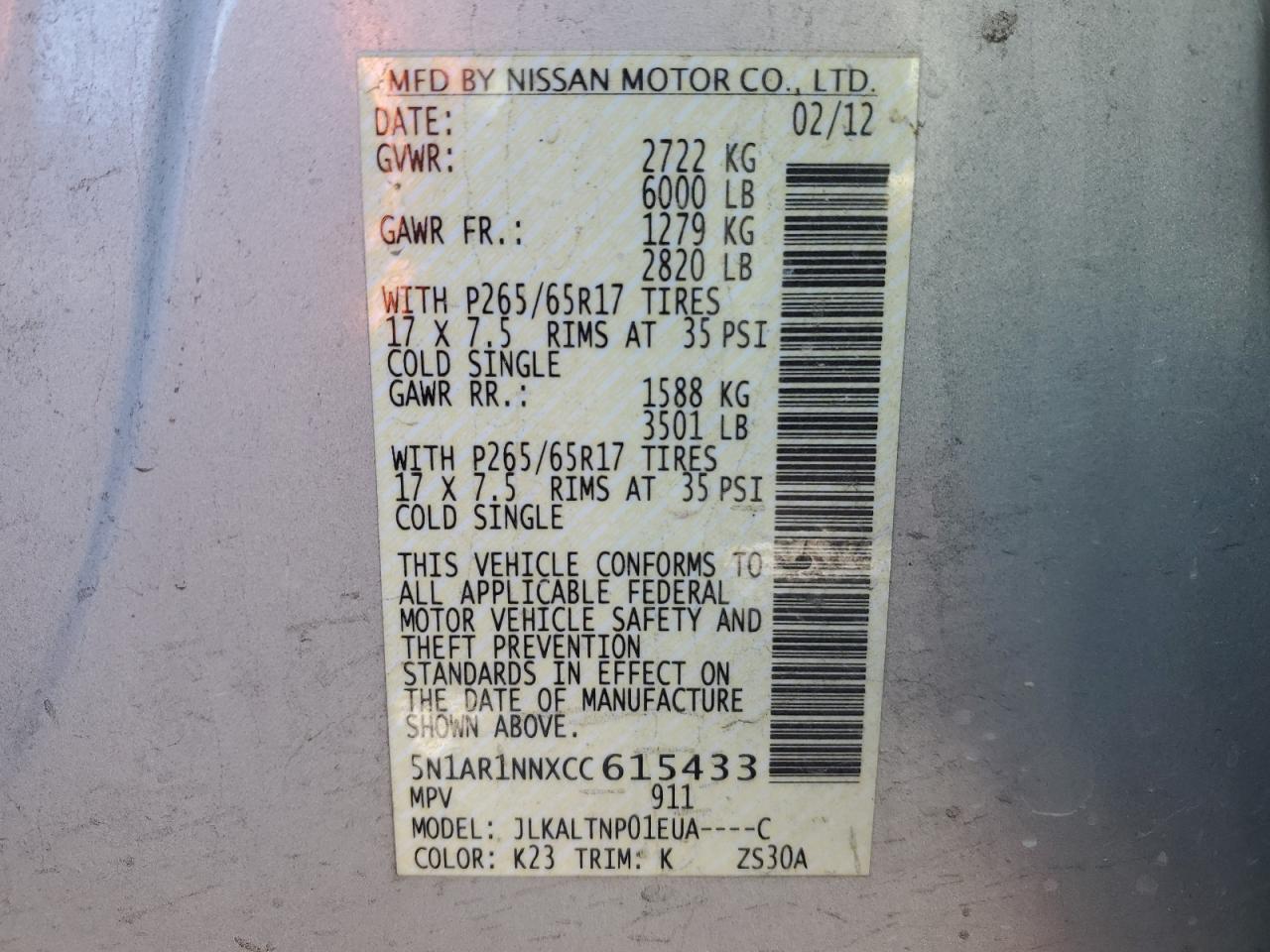 2012 Nissan Pathfinder - Image 14