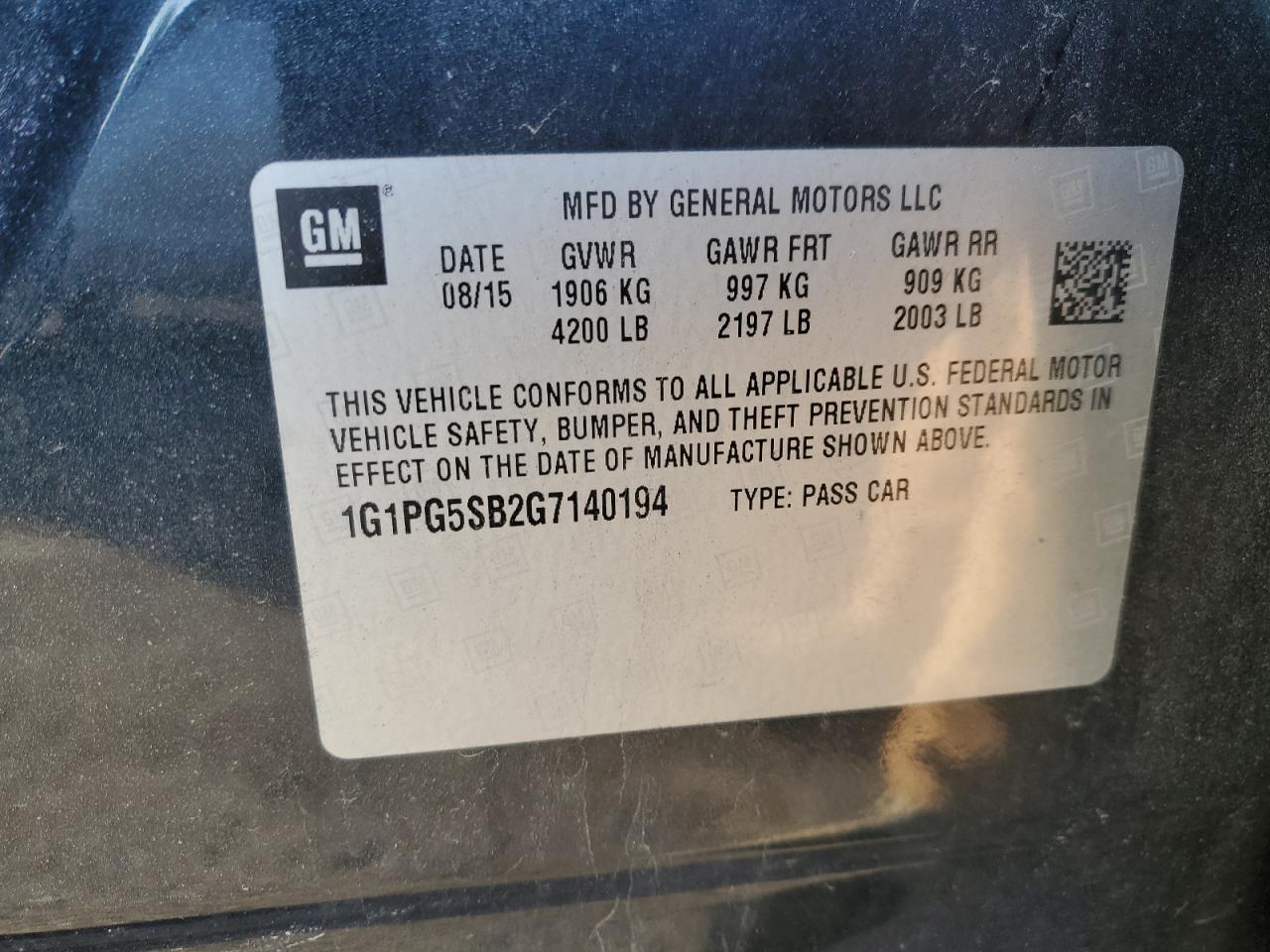 2016 Chevrolet Cruze - Image 12
