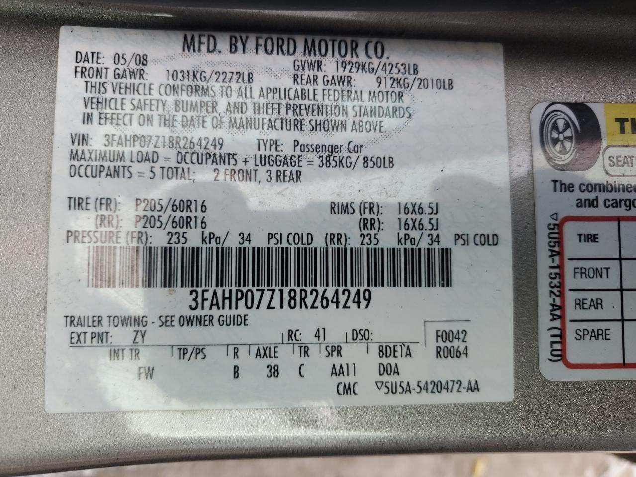 2008 Ford Fusion - Image 12