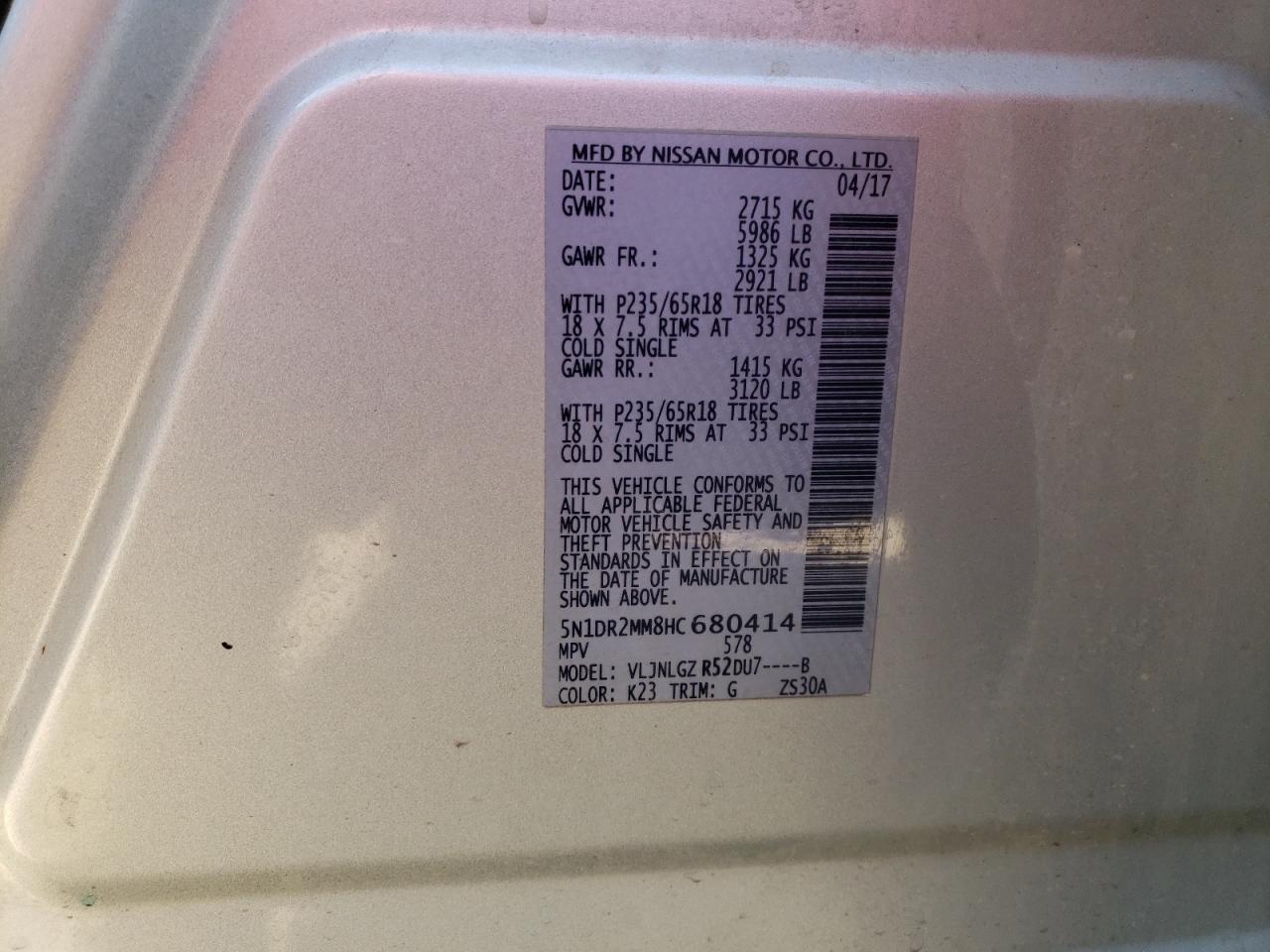 2017 Nissan Pathfinder - Image 14