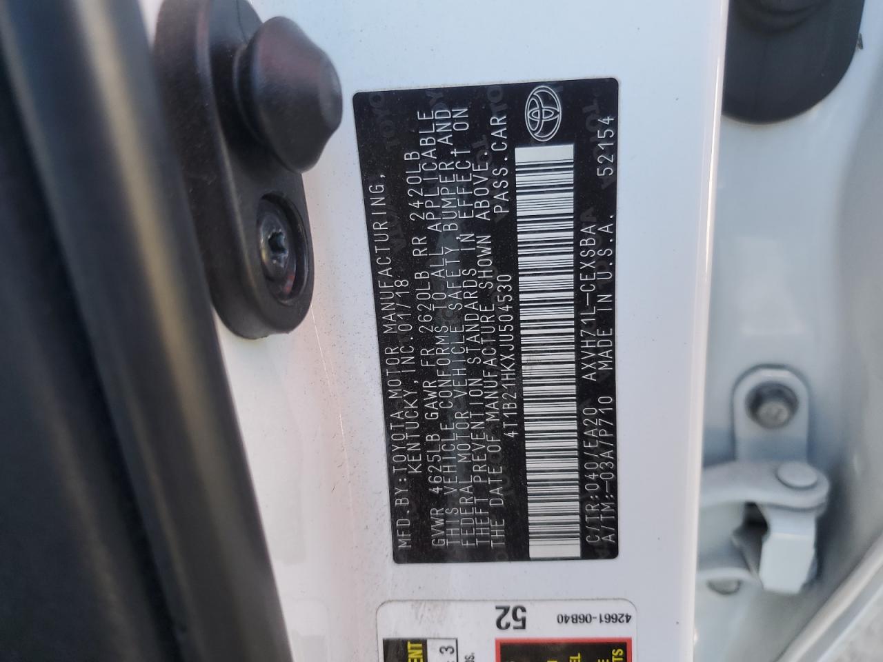 2018 Toyota Camry - Image 12