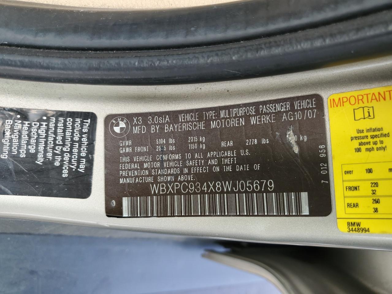 2008 BMW X3 - Image 13