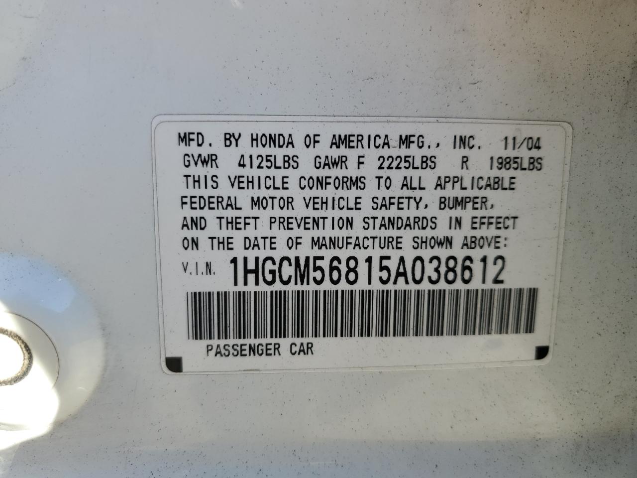2005 Honda Accord - Image 12
