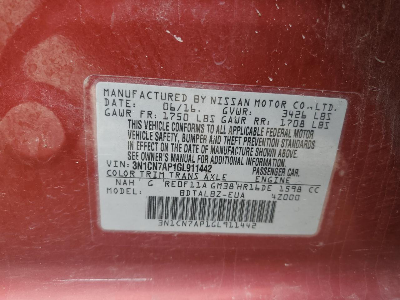 2016 Nissan Versa - Image 15