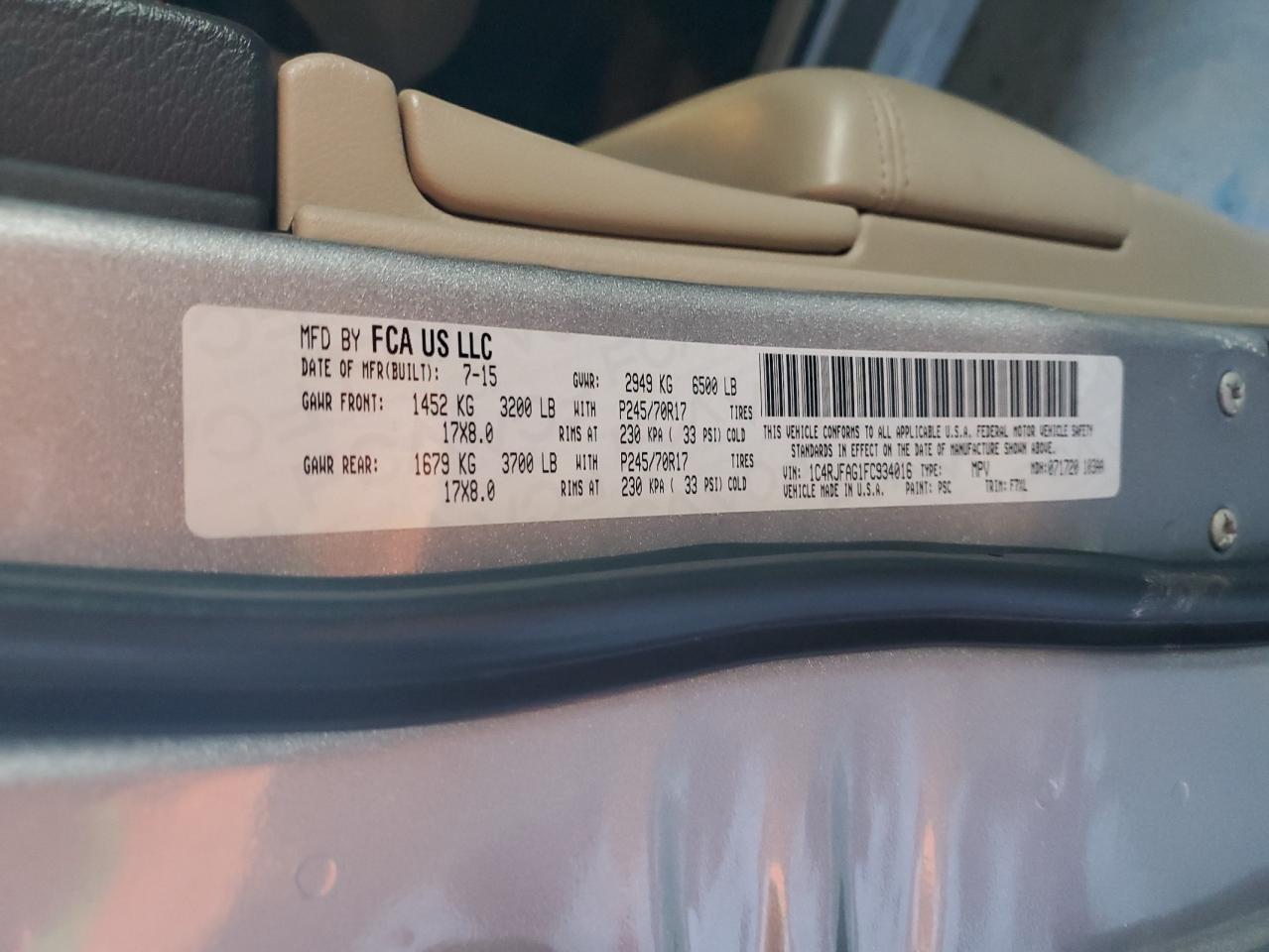 2015 Jeep Grand Cherokee - Image 13