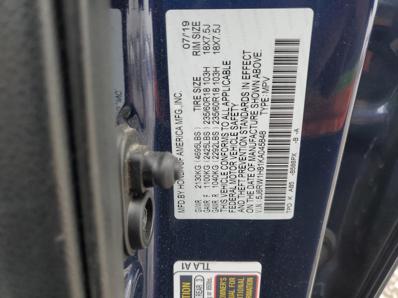 2019 Honda CR-V - Image 13