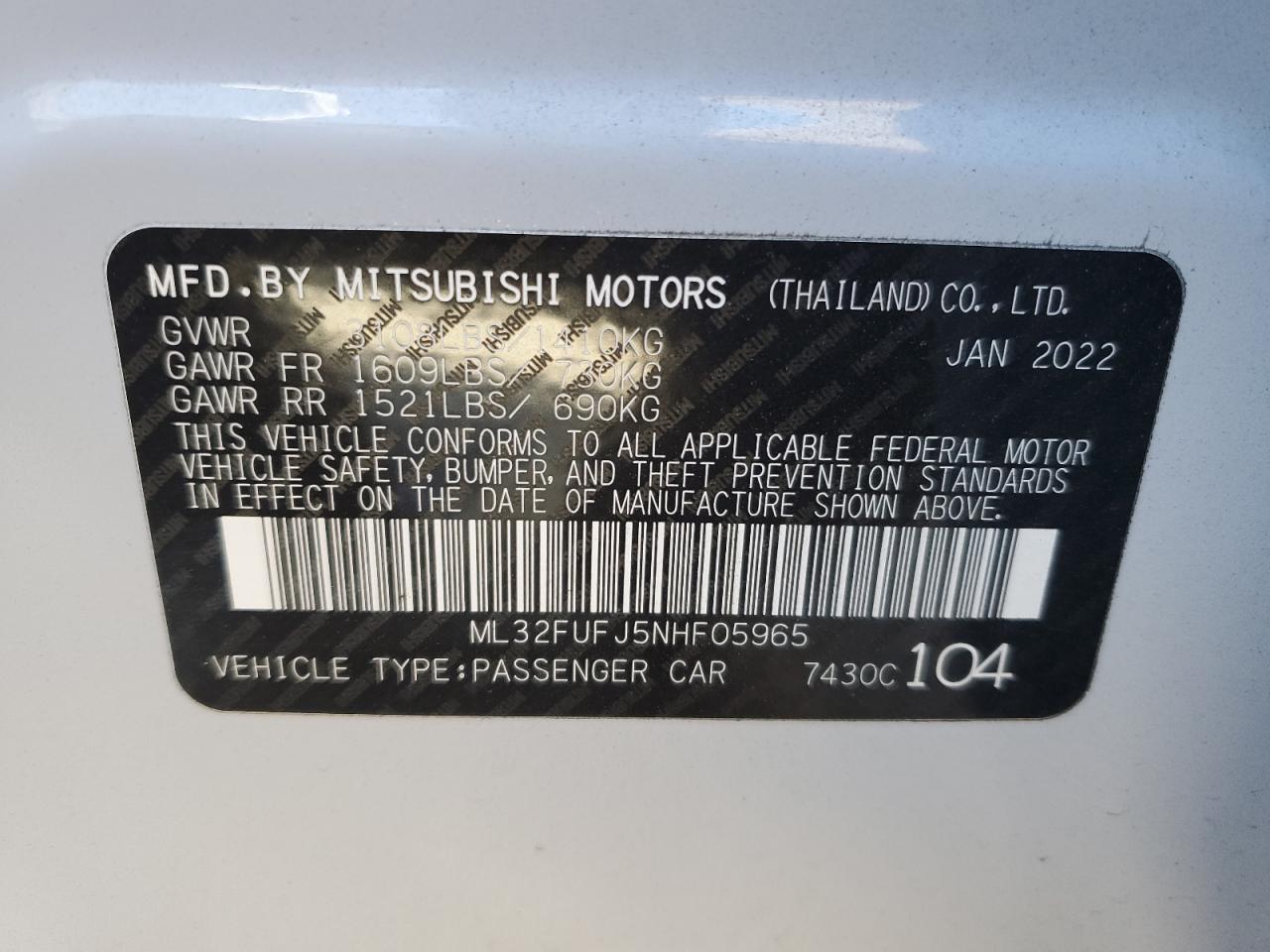 2022 Mitsubishi Mirage - Image 12