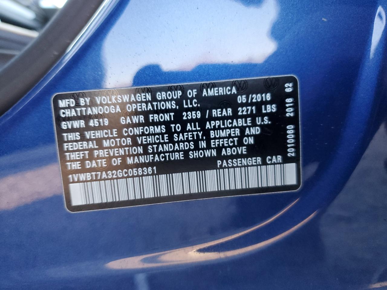 2016 Volkswagen Passat - Image 12