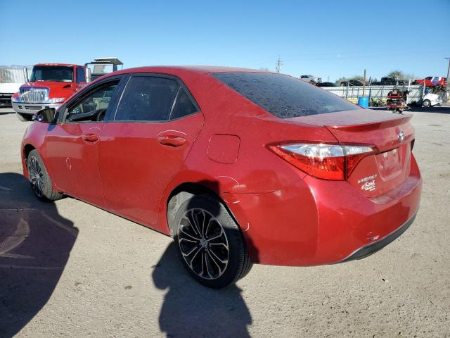 TOYOTA COROLLA 2015 Red
