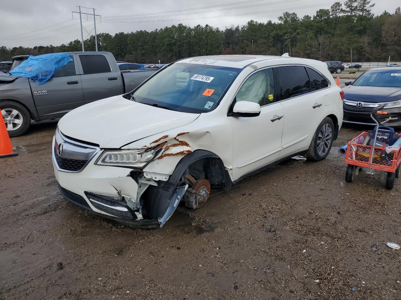 VIN 5FRYD3H40EB007831 2014 ACURA MDX no.1